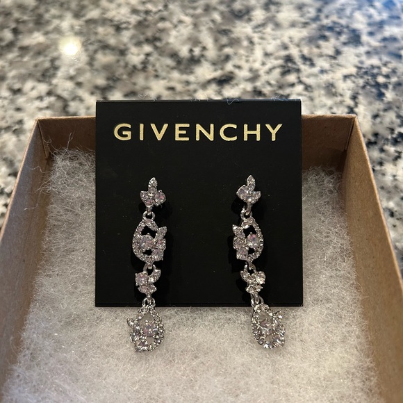 Givenchy Jewelry - GIVENCHY Crystal Element Drop Earrings